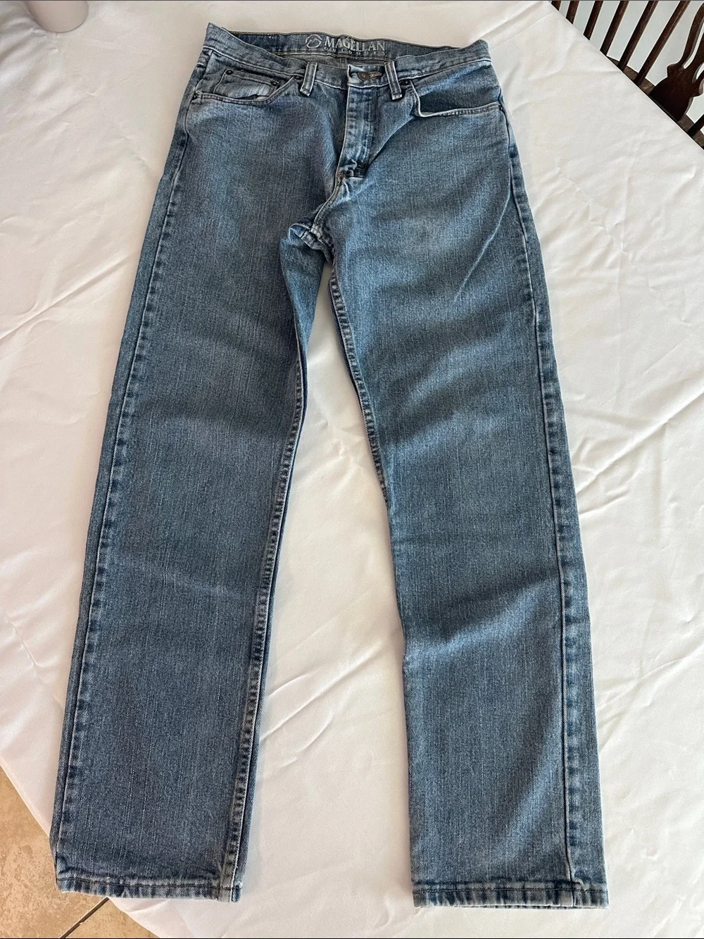 Magellan Outdoors Men's Straight-Leg Denim Jeans - Medium Blue
